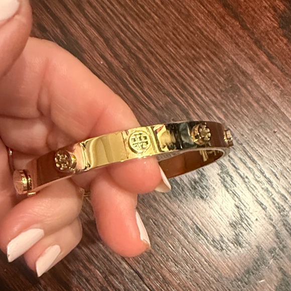 Brand new without tags Gold Bracelet with Logo Accents